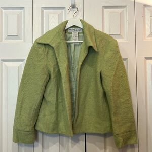 Vintage Adolfo Studio Cropped Jacket - Moss Green
